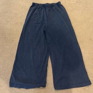 Women’s Z Supply Scout Jersey  Navy Blue Wide Leg Pant XS